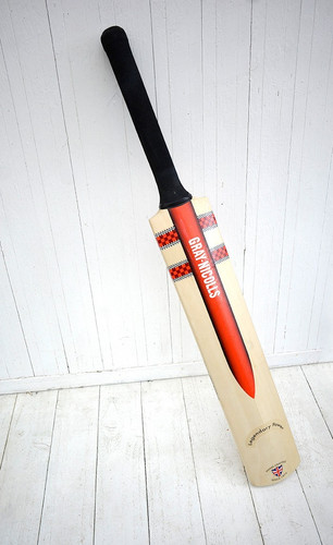 Vintage cricket bat gray - -,