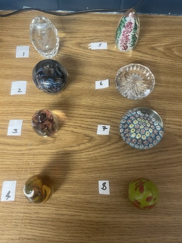 Vintage signed paperweights - vintage,