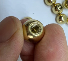 small brass Balls cot bed