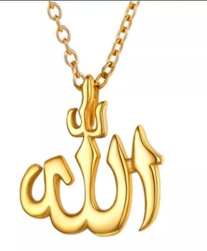Women gold plated allah - gold,