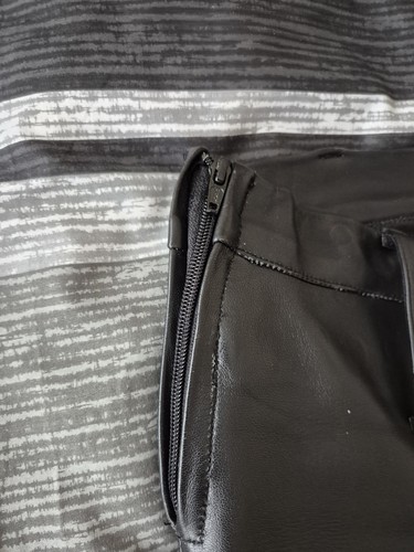 Ladies faux leather trousers - ladies,