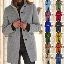 Womens Wool Blazer Coat Jacket