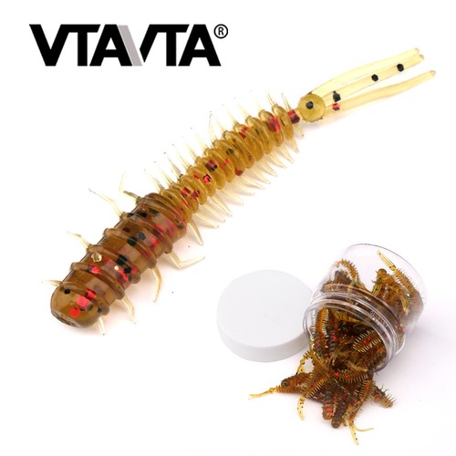 50x dropshot worm lures 5cm - worm, 4.5cm