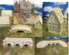 Medieval town hall water mill - hall,,