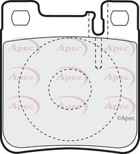 Apec rear brake - brake, set