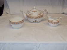 Ye Olde English Grosvenor China 'Persian' Teapot Cream Jug & Sugar Bowl