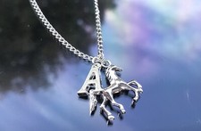 Initial & Horse Pendant