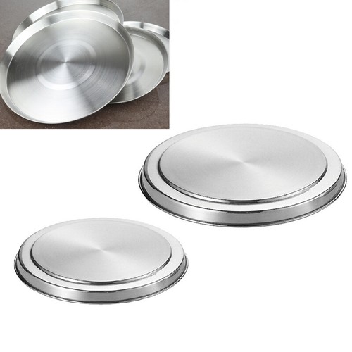 Stainless steel round waiters - steel,