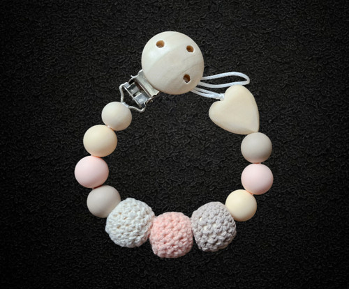 Baby dummy clip - dummy, chain