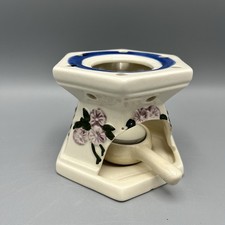 Teapot Mug Warmer Floral Ceramic Tealight With Candle Pan Holder Unbranded