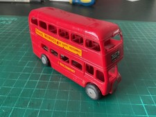 Tri-ang Vintage Plastic Toy Red London Bus Friction Drive