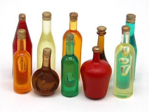 Ten assorted bottles - ten,
