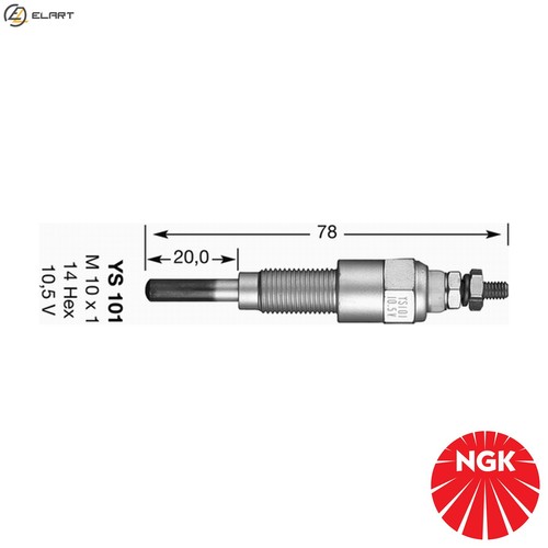 Spark plug 5110 - 4x,
