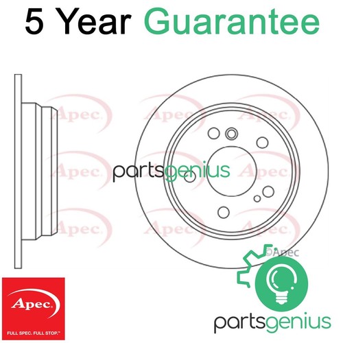 Brake disc rear apec fits - rear,