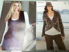 Sirdar Boa patterns  jacket 8839 & waistcoat 8755