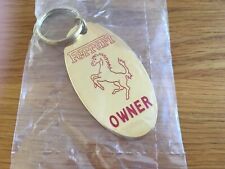 Gold Ferrari Keyring Plated