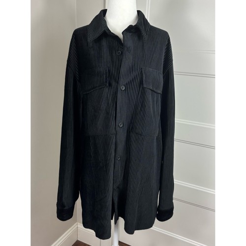 Zara black corduroy - black, overshirt