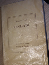 Verdi Rigoletto Vocal Music Score Boosey and Hawkes
