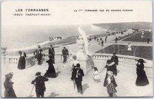 Vintage Postcard Les Terrasses
