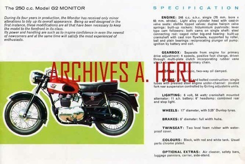 Matchless 250 model - 250, monitor