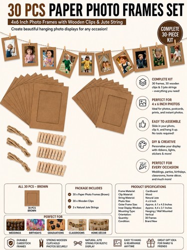 Paper picture frames - paper,