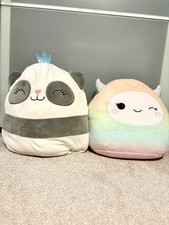 2 X Squishmallow Bonnie The Panda/Yara The Yeti - used but excellent condition