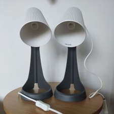 Scandi IKEA Svallet Bedside Work Lamps Home Office Dark/Grey White.