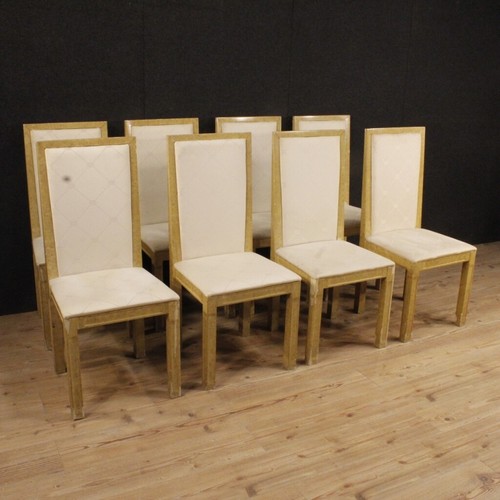 Italian lacquered chairs - 8,