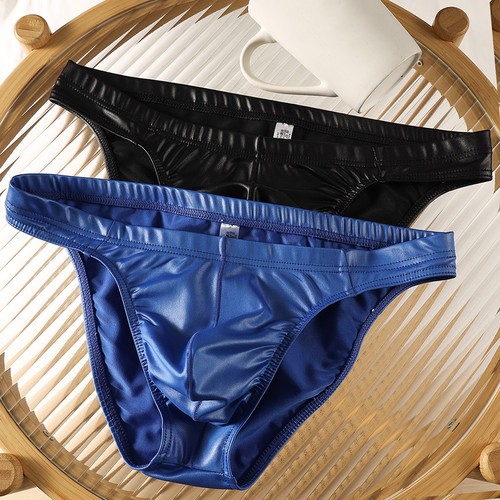 Faux leather briefs bulge - faux,