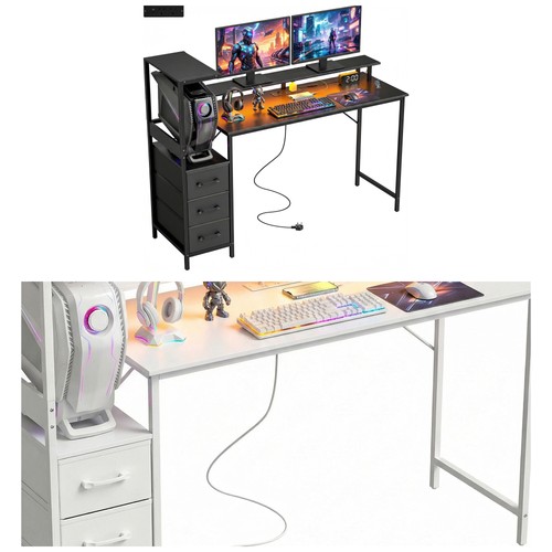 Homcom 147cm gaming desk - 147cm,