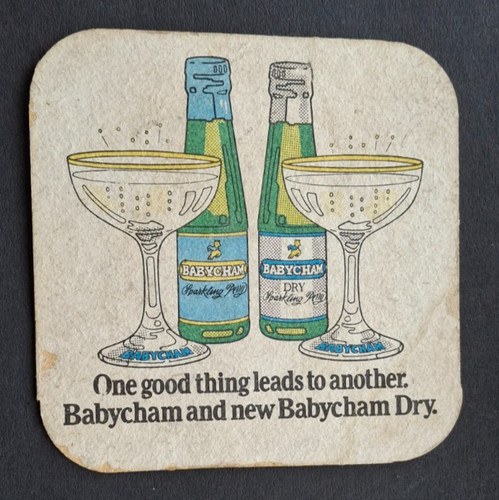 Vintage babycham beer mat - babycham,