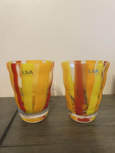 Lsa folk glass tumblers set - lsa,