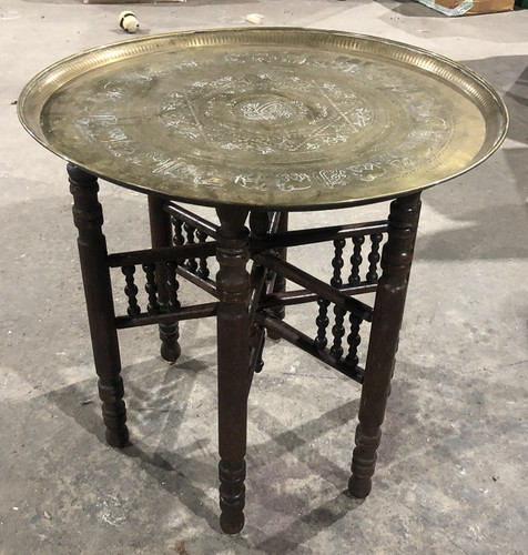 Indian hardwood folding table - hardwood,
