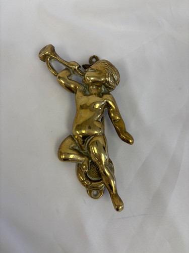 Vintage brass cherub - brass, cherub/cupid