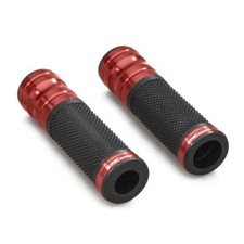 CNC Racing red aluminum grips