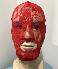 Halloween Black/white/Red Lace