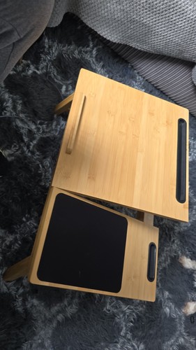 Portable laptop lap tray with - lap,