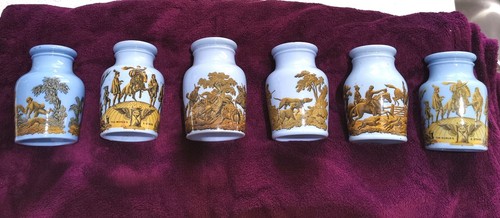 Victorian prattware jars - victorian,