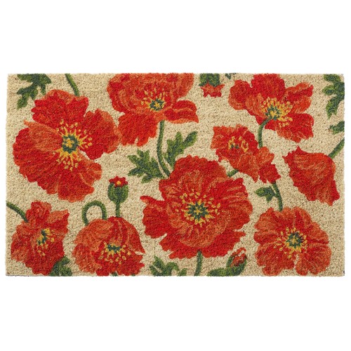 Red poppies coir - lt,