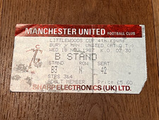 TICKET 1988/89 Manchester