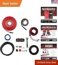 Pro 0 Gauge Amp Wiring Kit - Complete Install Cables