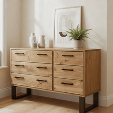 Chest of 6 Drawers Wide