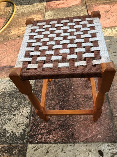 Vintage rattan wicker foot - vintage,