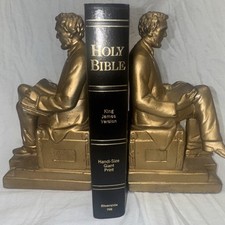 Holy Bible King James Version Handi-Size  Giant Print Riverside 702 Never read?