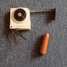 Vintage - Terry Bowls Measure Tape/Callipers + Bakelite Chalk Holder