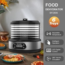 400W 6 Tray Electric Food Dehydrator Fruit Meat Beef Dryer Veg Preserver Machine