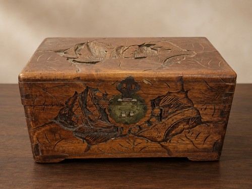 Vintage chinese carved wood - vintage,