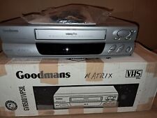 GOODMANS MATRIX   VCR VHS  Video Cassette PLAYER REMOTE MANUAL BOXED