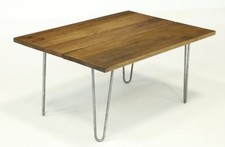 Solid Oak Coffee Table Metal