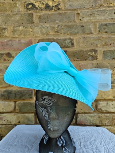 Turquoise large straw - turquoise,